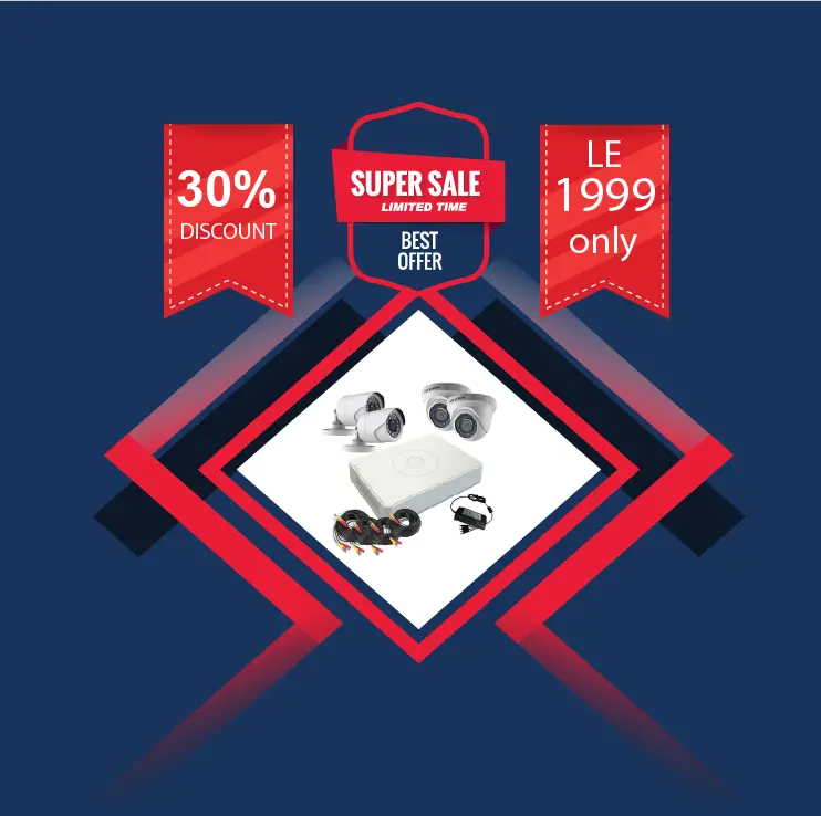  عرض نظام مراقبه شامل 4 كاميرا